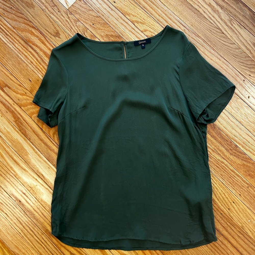Quince | washable silk T-shirt top size small